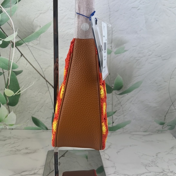 Simon Miller Crochet Snap Shoulder Bag Hibiscus Banana - Picture 6 of 13